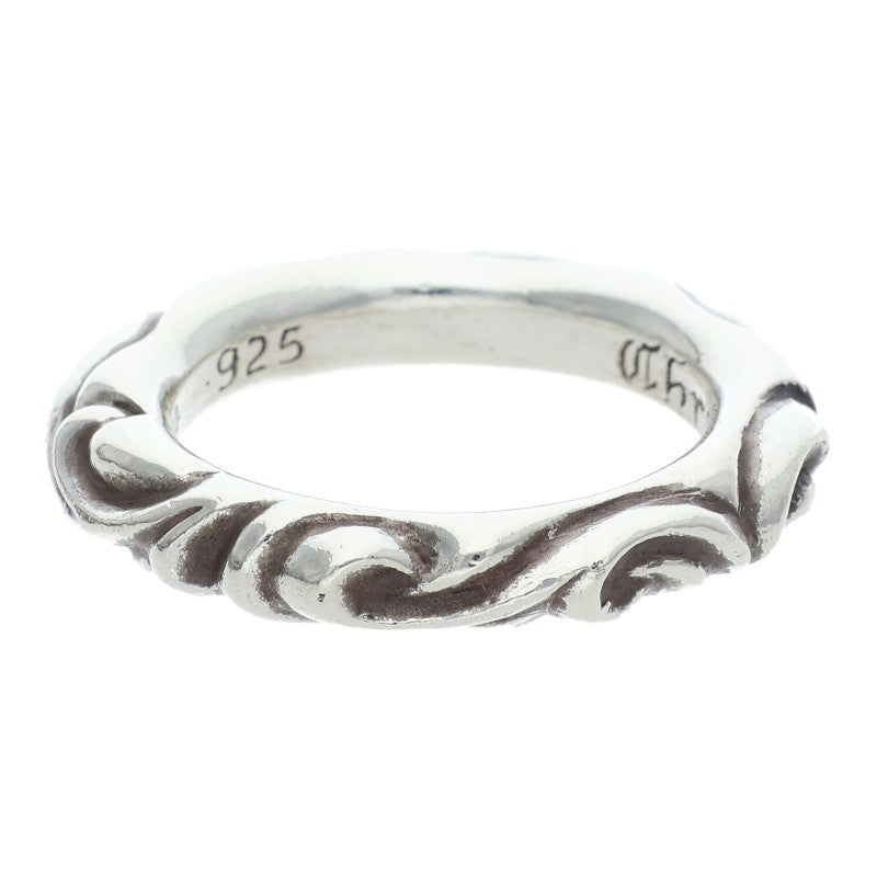 Chrome Hearts SCRL BAND Ring Silver (Silver 10.46g)