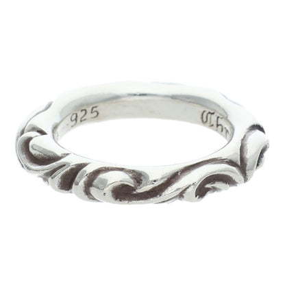 Chrome Hearts SCRL BAND Ring Silver (Silver 10.46g)