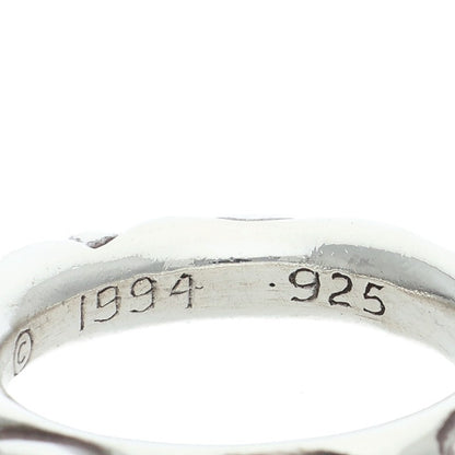 Chrome Hearts SCRL BAND Ring Silver (Silver 10.46g)