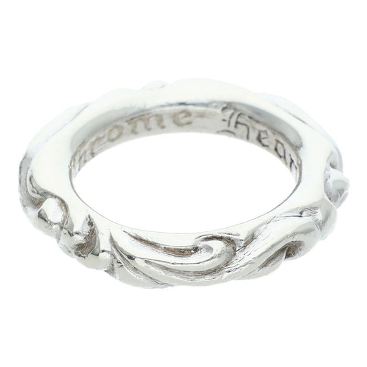 Chrome Hearts SCRL BAND Ring Silver (Silver 7.98g)