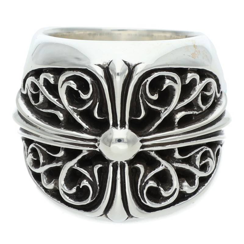 Chrome Hearts Classic Oval Cross Silver Ring Size ONE SIZE