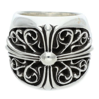 Chrome Hearts Classic Oval Cross Silver Ring Size ONE SIZE