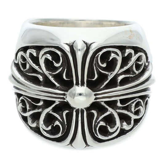 Chrome Hearts Classic Oval Cross Silver Ring Size ONE SIZE