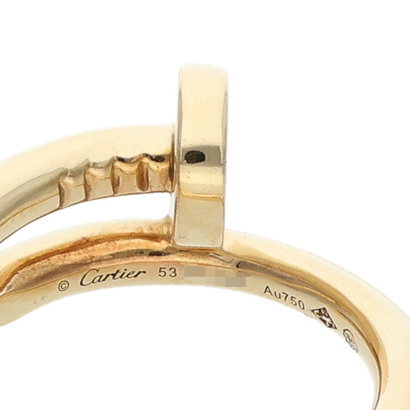 Cartier JUSTE UN CLOU K18YG Gold Ring Size ONE SIZE