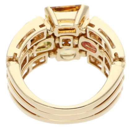 BVLGARI Allegra K18YG Multi-Stone Pave Diamond Size ONE SIZE