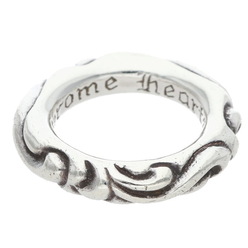 Chrome Hearts SCRL BAND Ring Silver (Silver 9.62g)