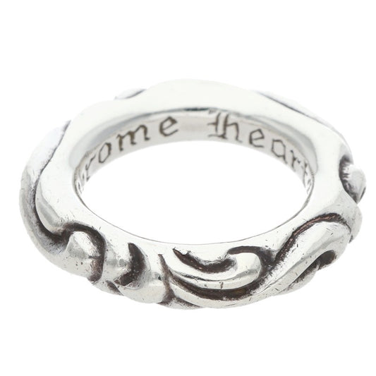 Chrome Hearts SCRL BAND Ring Silver (Silver 9.62g)