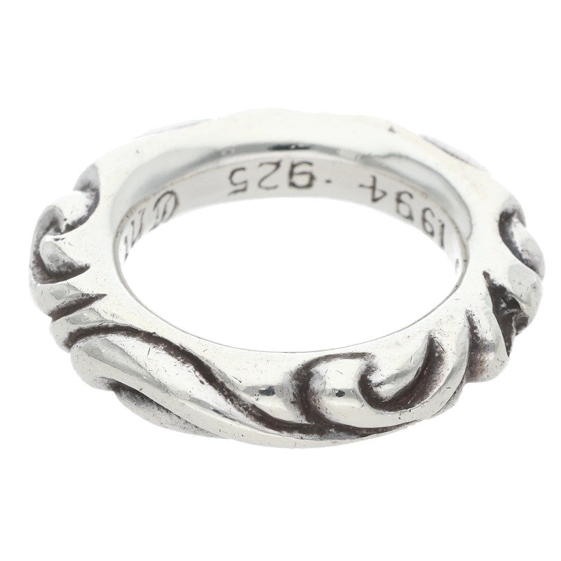 Chrome Hearts SCRL BAND Ring Silver (Silver 9.62g)