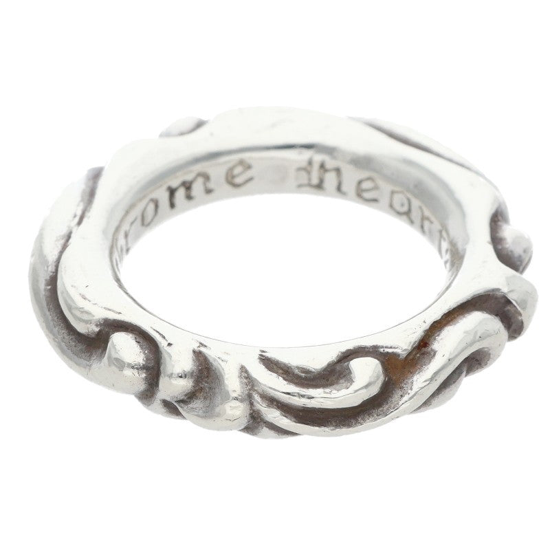 Chrome Hearts SCRL BAND Ring Silver (Silver 9.38g)