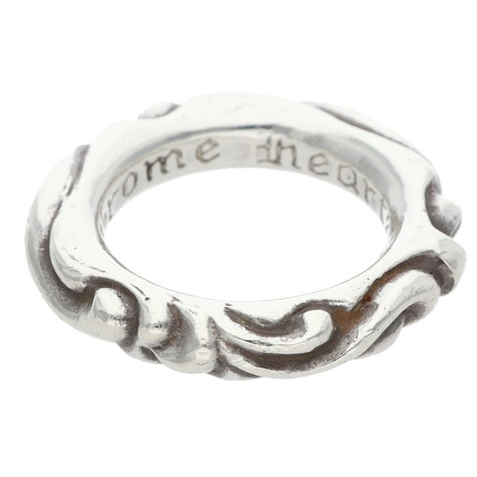 Chrome Hearts SCRL BAND Ring Silver (Silver 9.38g)