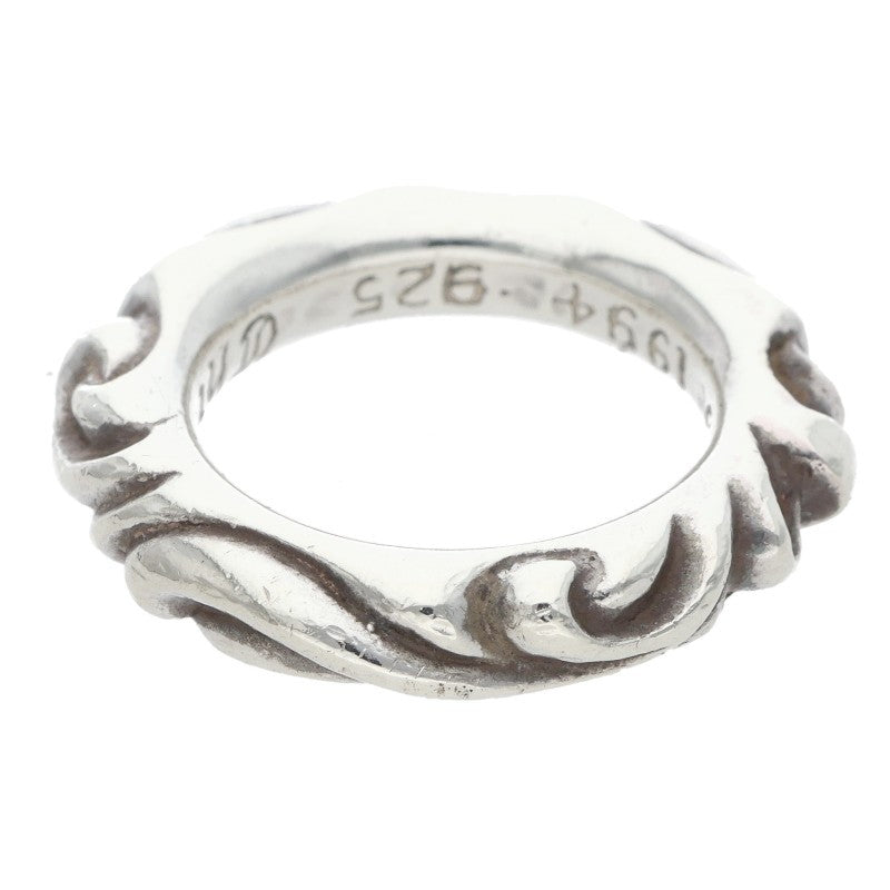 Chrome Hearts SCRL BAND Ring Silver (Silver 9.38g)