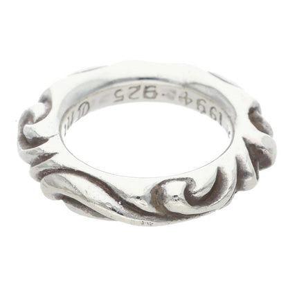 Chrome Hearts SCRL BAND Ring Silver (Silver 9.38g)