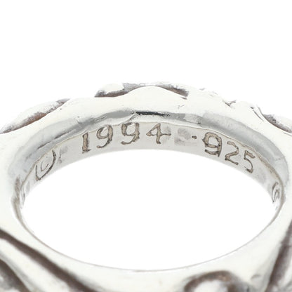 Chrome Hearts SCRL BAND Ring Silver (Silver 9.38g)