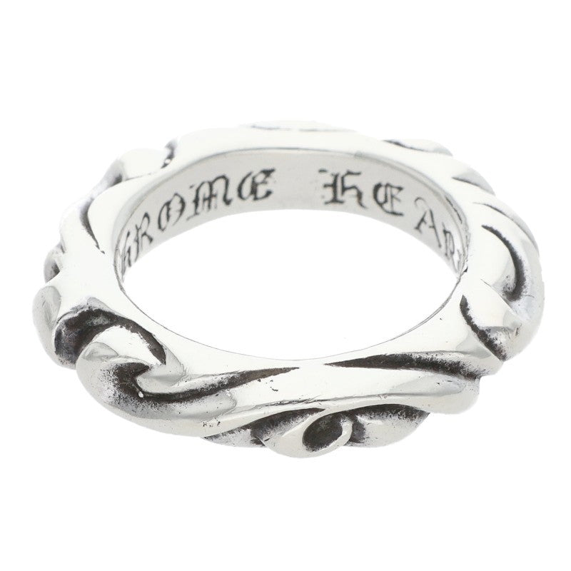 Chrome Hearts SCRL BAND Ring Silver (Silver 5.34g)
