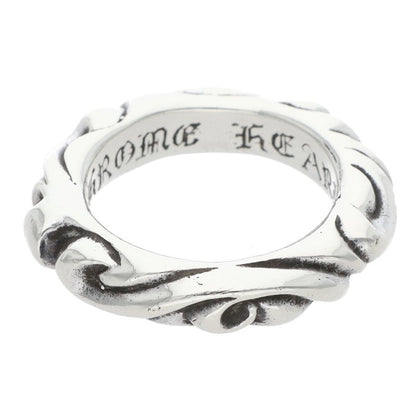 Chrome Hearts SCRL BAND Ring Silver (Silver 5.34g)