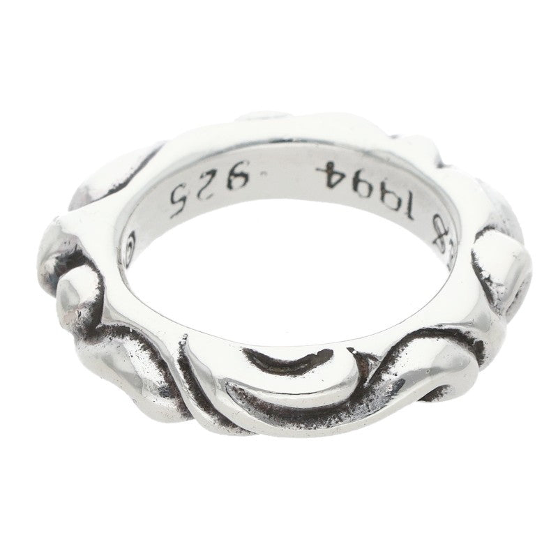 Chrome Hearts SCRL BAND Ring Silver (Silver 5.34g)