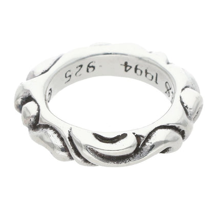 Chrome Hearts SCRL BAND Ring Silver (Silver 5.34g)