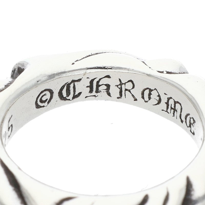 Chrome Hearts SCRL BAND Ring Silver (Silver 5.34g)