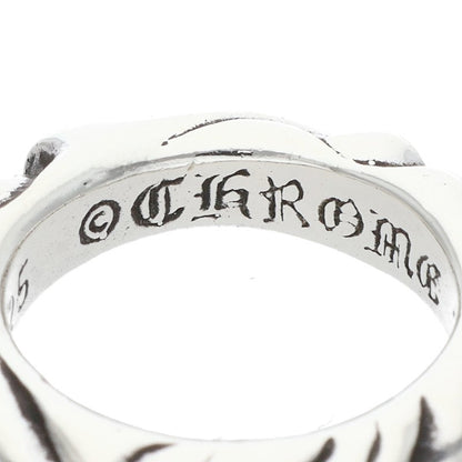 Chrome Hearts SCRL BAND Ring Silver (Silver 5.34g)