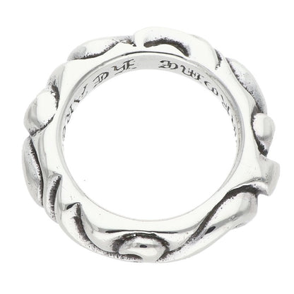 Chrome Hearts SCRL BAND Ring Silver (Silver 5.34g)