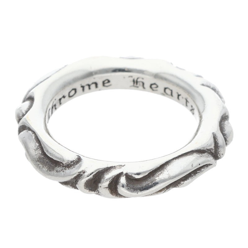 Chrome Hearts SCRL BAND Ring Silver (Silver 8.69g)
