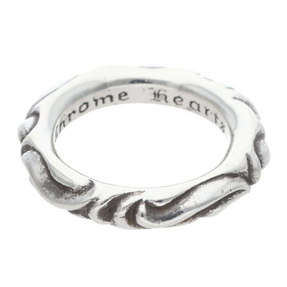 Chrome Hearts SCRL BAND Ring Silver (Silver 8.69g)