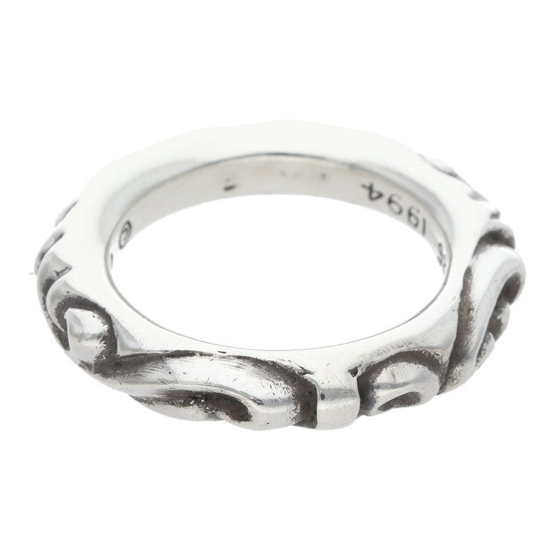 Chrome Hearts SCRL BAND Ring Silver (Silver 8.69g)
