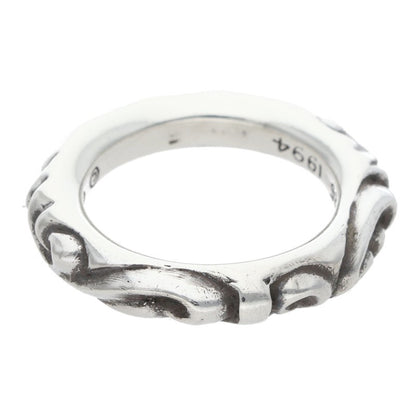 Chrome Hearts SCRL BAND Ring Silver (Silver 8.69g)