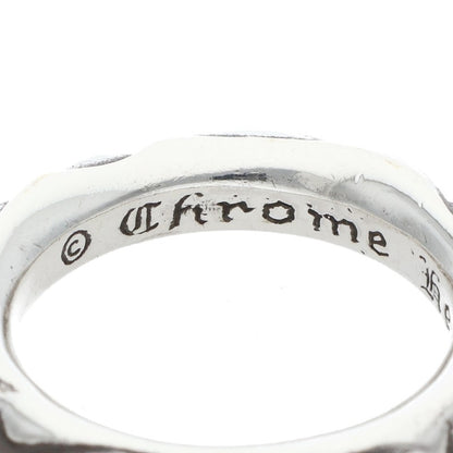 Chrome Hearts SCRL BAND Ring Silver (Silver 8.69g)