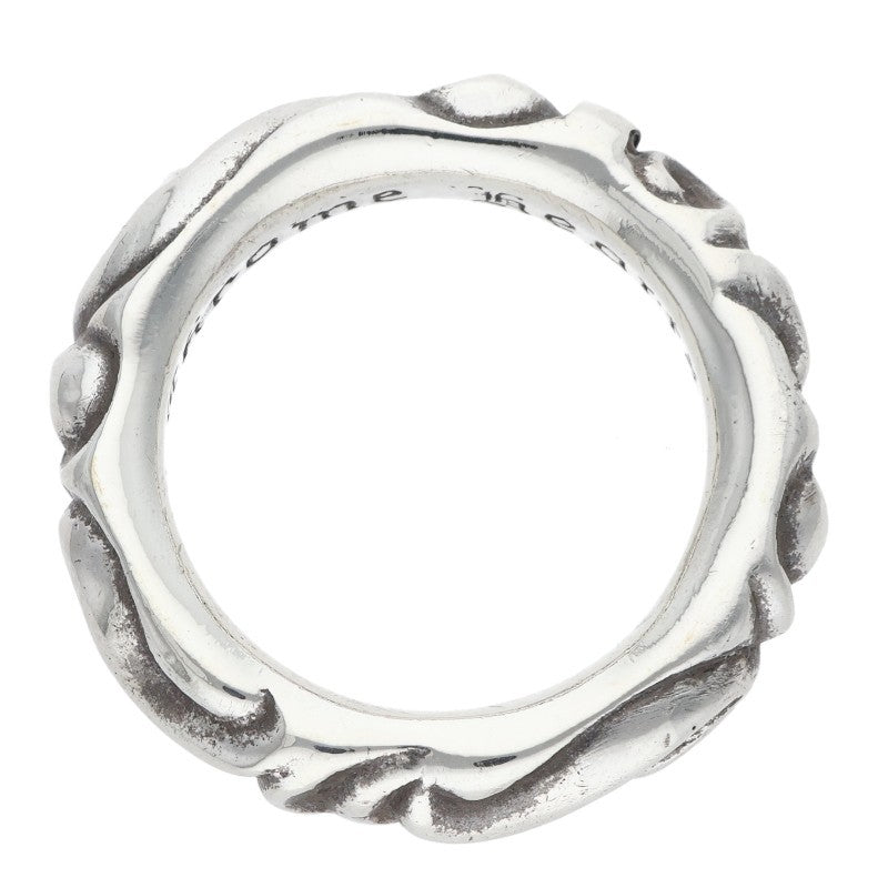 Chrome Hearts SCRL BAND Ring Silver (Silver 8.69g)