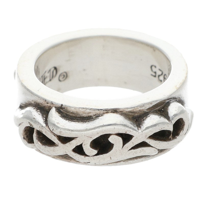 Chrome Hearts DBL NARROW VINE BAND Silver Ring Size US 5