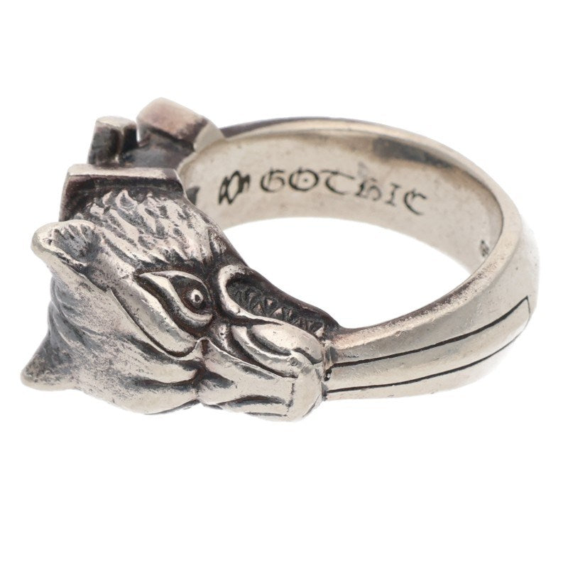 GOTHIC YOHJI YAMAMOTO Wolf Dagger Ring Silver Size 10.5 (Silver 15.67g)