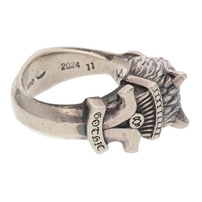 GOTHIC YOHJI YAMAMOTO Wolf Dagger Ring Silver Size 10.5 (Silver 15.67g)