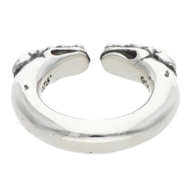 Chrome Hearts DOUBLE DOG RING Silver Ring Size US 4