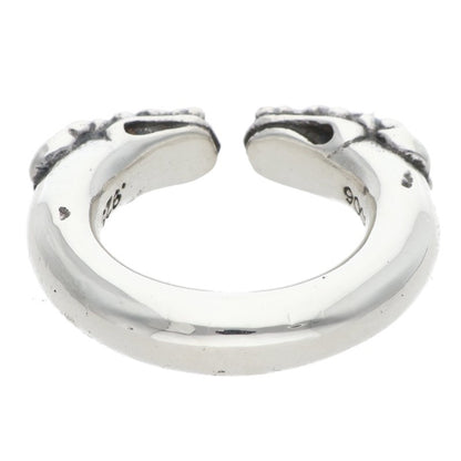 Chrome Hearts DOUBLE DOG RING Silver Ring Size US 4