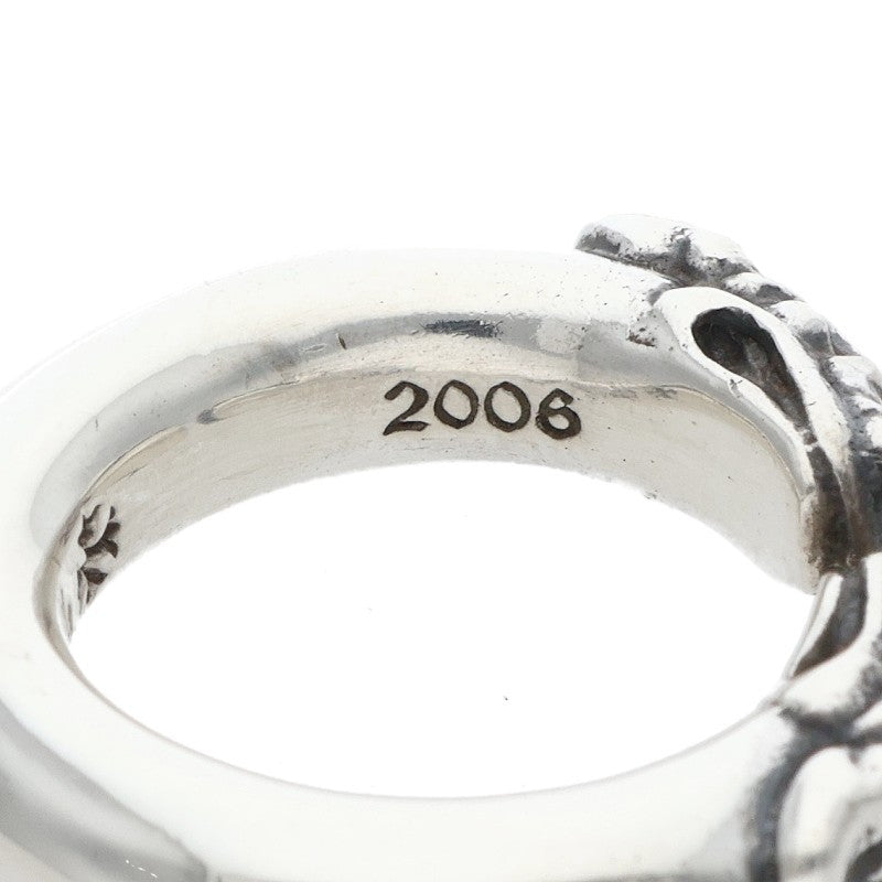 Chrome Hearts DOUBLE DOG RING Silver Ring Size US 4