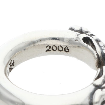 Chrome Hearts DOUBLE DOG RING Silver Ring Size US 4
