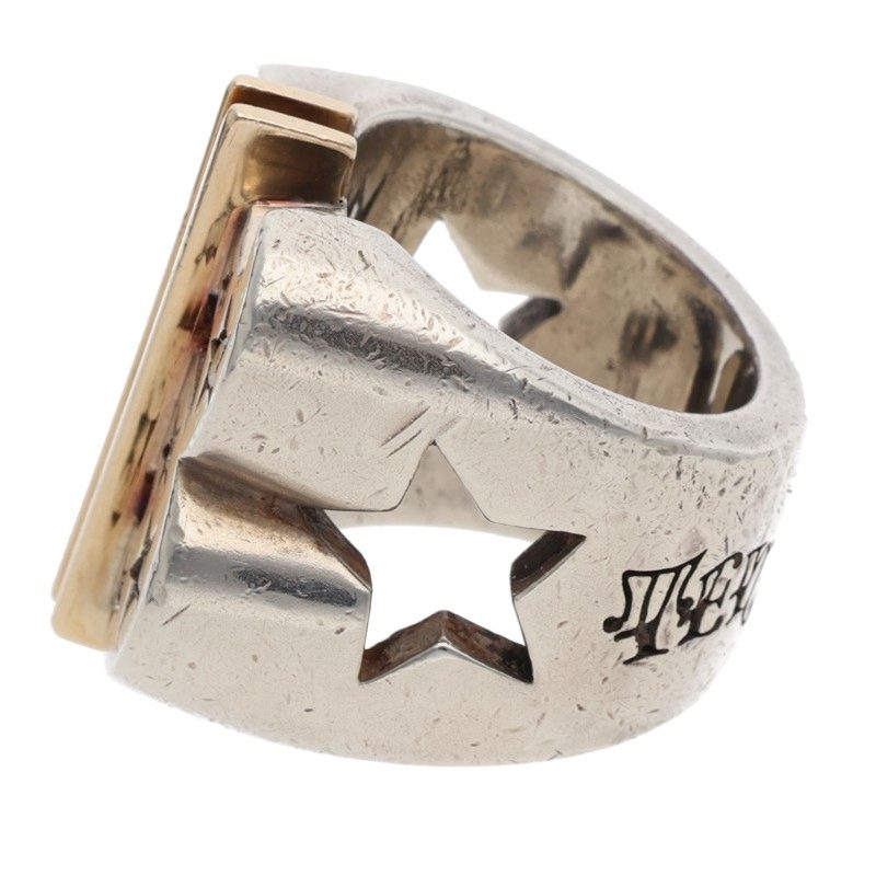 TENDERLOIN Dollar 8K Silver Diamond Ring Size ONE SIZE