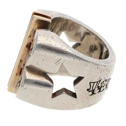 TENDERLOIN Dollar 8K Silver Diamond Ring Size ONE SIZE
