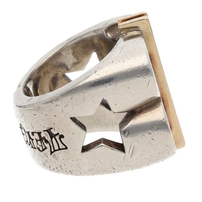 TENDERLOIN Dollar 8K Silver Diamond Ring Size ONE SIZE