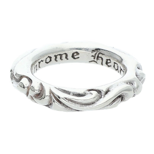 Chrome Hearts SCRL BAND Ring Silver (Silver 8.35g)