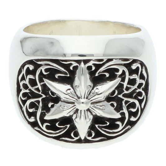 Chrome Hearts CLSSC OVAL STAR 925 Silver Ring Size ONE SIZE