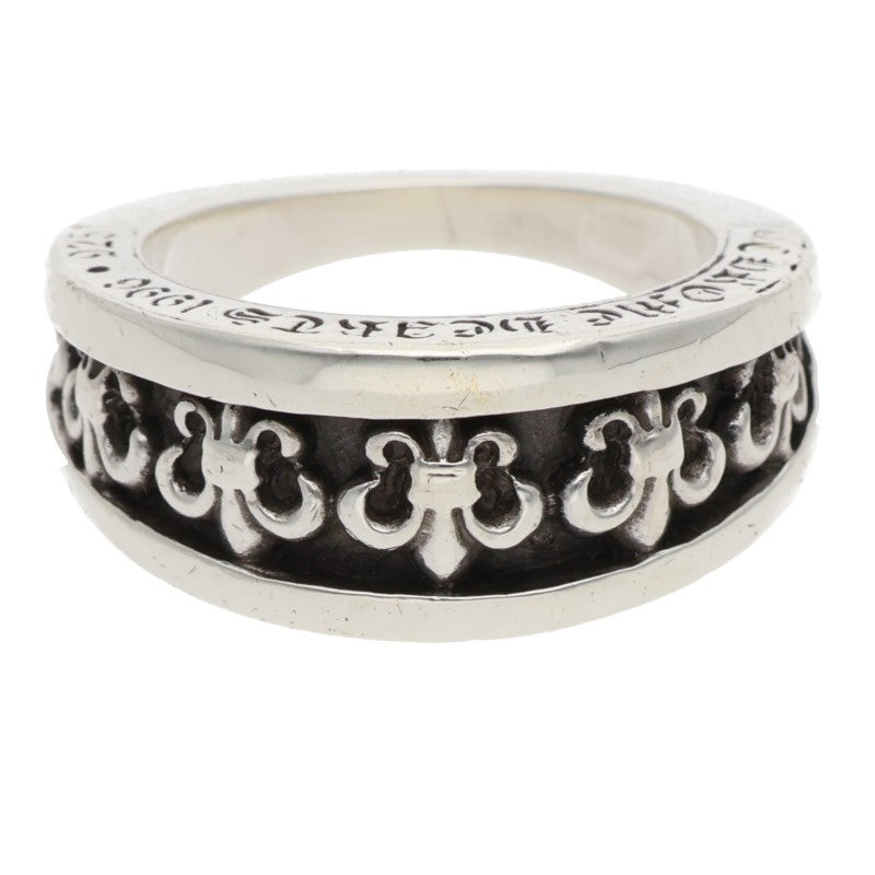 Chrome Hearts NARROW V BS Fleur Silver Ring Size ONE SIZE