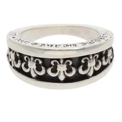 Chrome Hearts NARROW V BS Fleur Silver Ring Size ONE SIZE