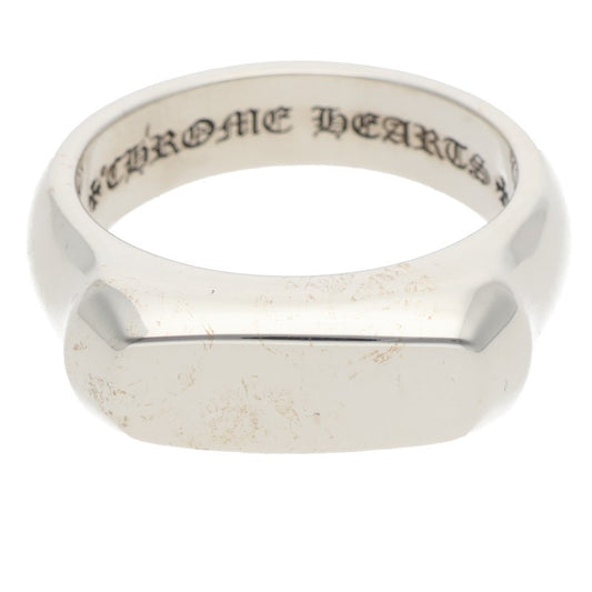 Chrome Hearts LIL PJ Plain 925 Silver Ring Size ONE SIZE