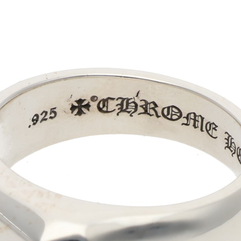 Chrome Hearts LIL PJ Plain 925 Silver Ring Size US 12