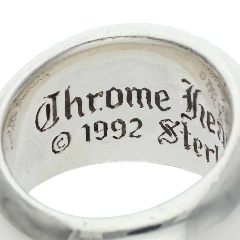 Chrome Hearts SEAL STAMP Sterling Silver Ring Size ONE SIZE