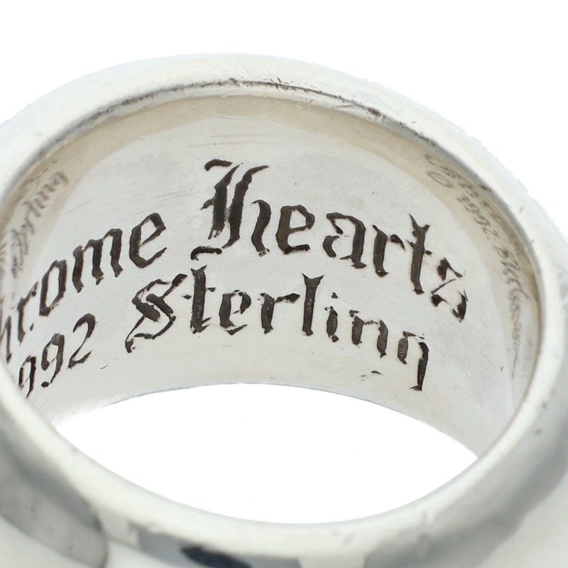 Chrome Hearts SEAL STAMP Sterling Silver Ring Size ONE SIZE