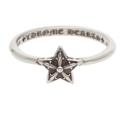 Chrome Hearts BUBBLGM STAR Silver Ring Size US 6