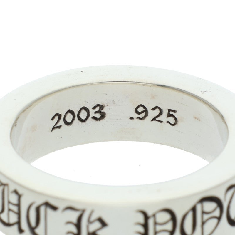 Chrome Hearts 6mm SPACER FUCKYOU Silver Ring Size US 6.5